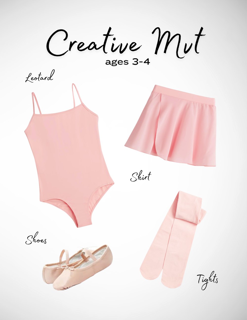 Creative Movement (3-4) uniform requirements: Creative Movement